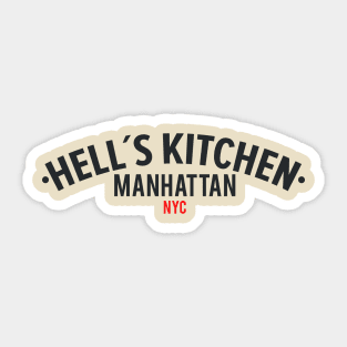 New York Manhattan Hell´s Kitchen - Hell´s Kitchen Logo - Hell´s Kitchen Style Sticker